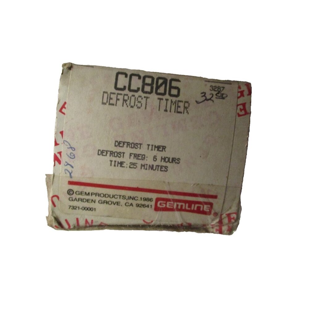 Gemline  CC806  Refrigerator  Defrost Timer